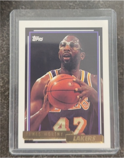 1992-93 Topps #255 James Worthy — front