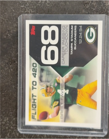 2007 Topps Brett Favre Collection #BF-68 Flight to 420 — front