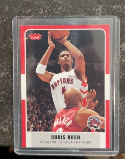 2007 Fleer #4 Chris Bosh — front