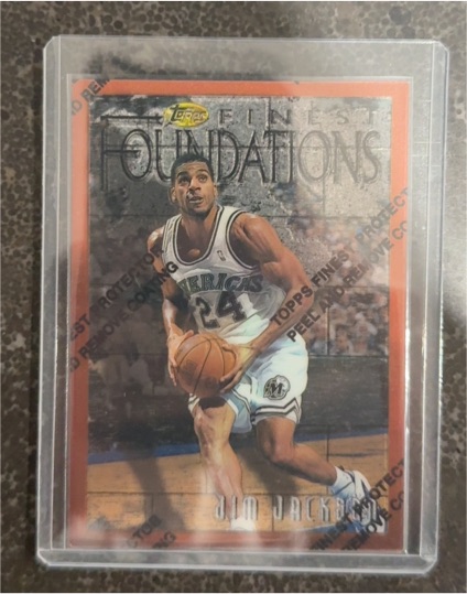 1996-97 Topps Finest #180 Jim Jackson — front