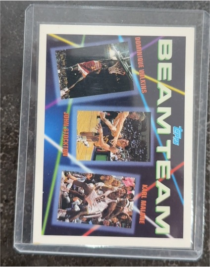 1992 Topps Beam Team #4 Dominique Wilkins / John Stockton / Karl Malone — front