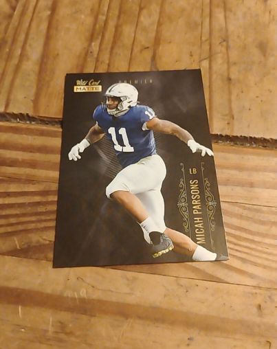 2021 Wild Card Matte Premier #MBC-18 Micah Parsons — front