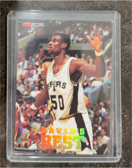1993-94 SkyBox Hoops #DB1 David Robinson — front