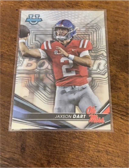 2022 Bowman University #96 Jaxson Dart — front