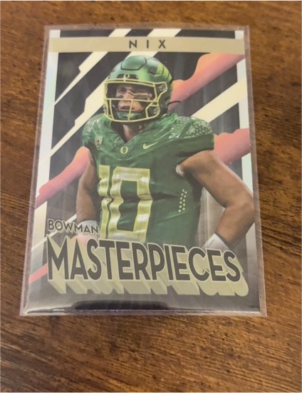 2022 Bowman Best University #BM-6 Bo Nix Bowman Masterpieces — front
