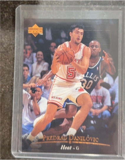 1995 Upper Deck Predrag Danilovic #G Miami Heat — front