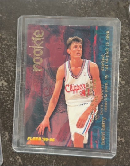 1995-96 Fleer #282 Brent Barry Rookie — front