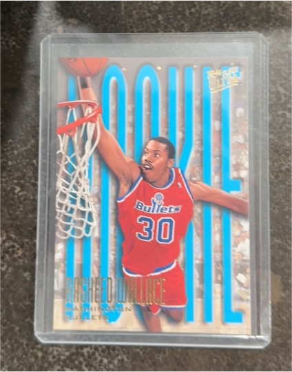 1995-96 Fleer Ultra #295 Rasheed Wallace Rookie — front