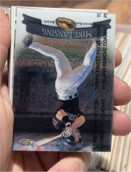 1998 Topps Finest #T-3 Mike Lansing — front