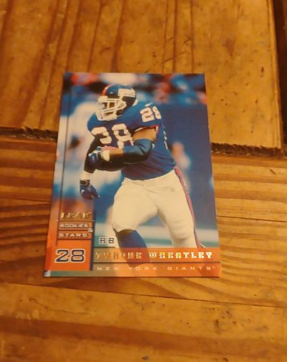 1998 Leaf Rookies & Stars #28 Tyrone Wheatley — front