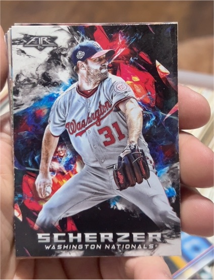 2018 Topps Fire #60 Max Scherzer Washington Nationals — front