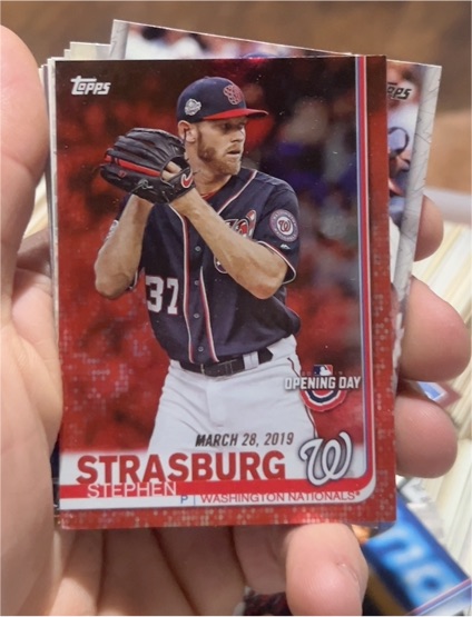 2019 Topps Opening Day #124 Stephen Strasburg — front