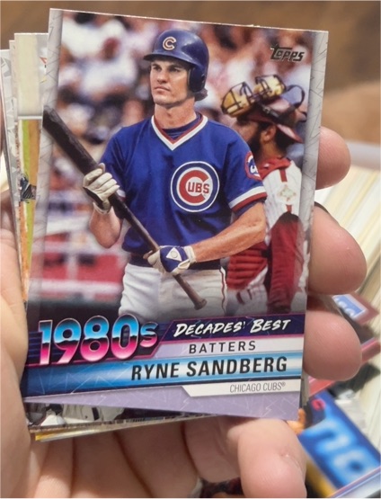 2020 Topps Decades Best Batters #DB-43 Ryne Sandberg — front