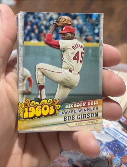 2020 Topps Update Decades' Best #DB-17 Bob Gibson — front