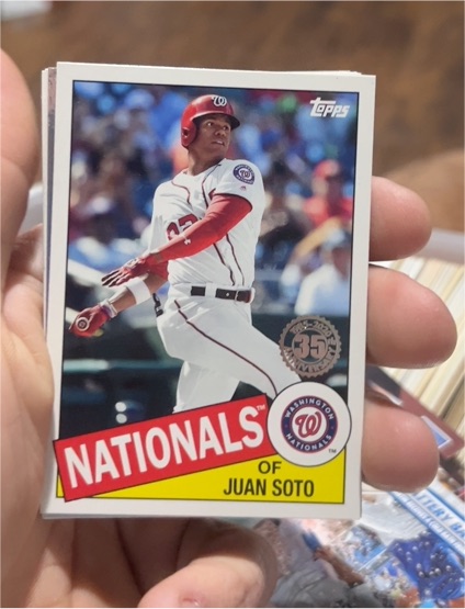 2020 Topps Update #85TB-46 Juan Soto 1985 Topps Baseball 35th Anniversary — front