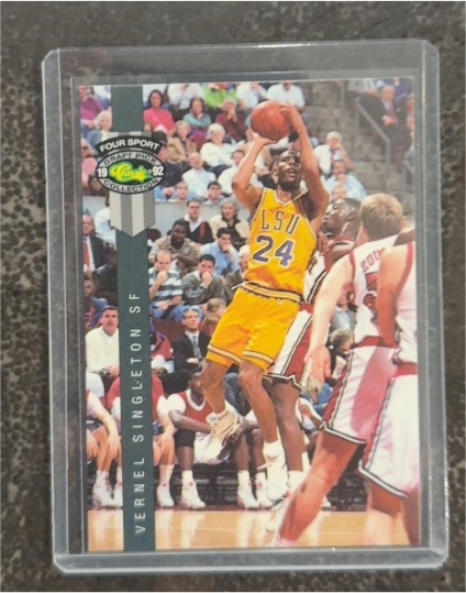 1992 Classic Four Sport Draft Pick Collection #37 Vernel Singleton — front