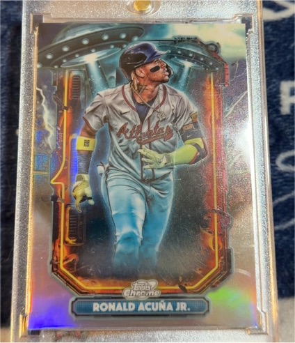 2025 Topps Cosmic Chrome Extraterrestrial Talent #ET-17 Ronald Acuña Jr. — front