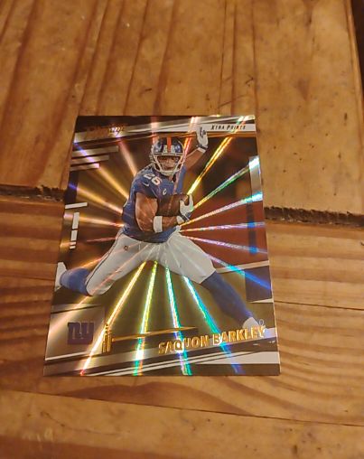 2022 Panini Prestige Xtra Points Sunburst Saquon Barkley — front