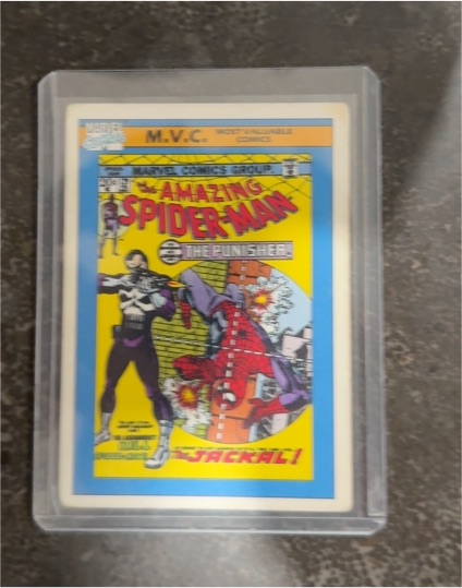 1990 Impel Marvel Universe #129 Amazing Spider-Man The Punisher — front