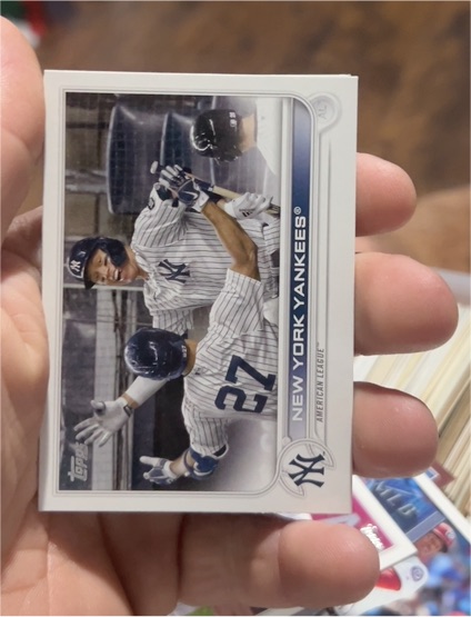 2022 Topps Series 1 #121 New York Yankees Aaron Judge, Giancarlo Stanton — front
