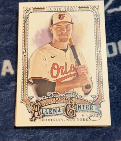 2025 Topps Allen & Ginter #79 Gunnar Henderson — front