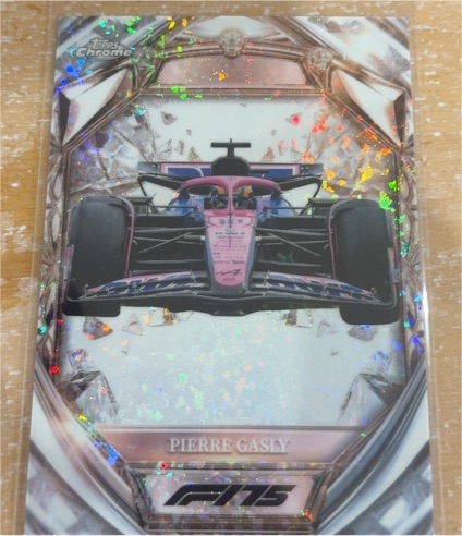 2025 Topps Chrome F1 Diamond Anniversary #D75-36 Pierre Gasly — front