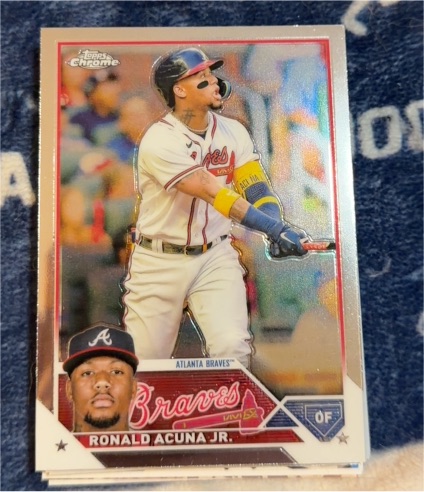 2023 Topps Chrome #150 Ronald Acuna Jr. — front