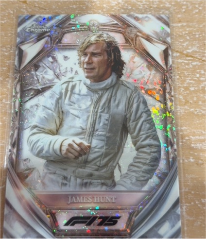 2025 Topps Chrome F1 Diamond Anniversary #D75-44 James Hunt — front