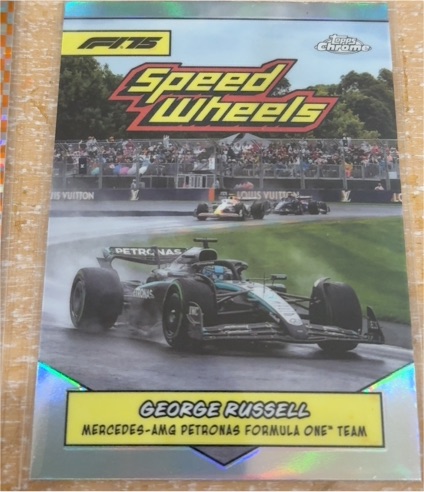 2025 Topps Chrome F1 #75-MAMG George Russell Speed Wheels — front