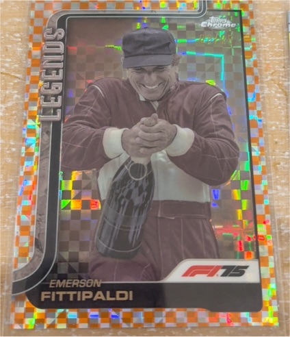 2025 Topps Chrome Formula 1 F1 Emerson Fittipaldi Legends — front