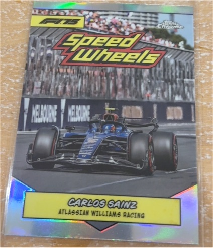 2025 Topps Chrome Speed Wheels #75-WR Carlos Sainz — front