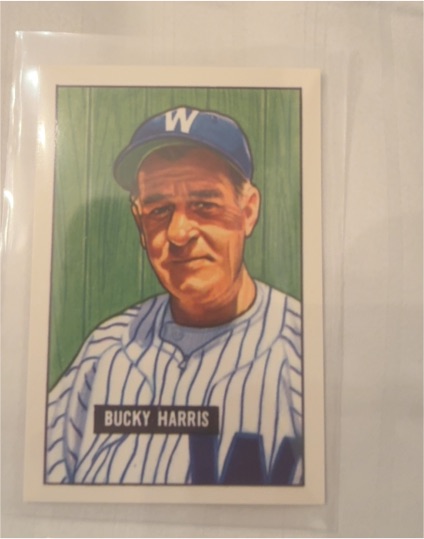 1951 Bowman #275 Bucky Harris — front