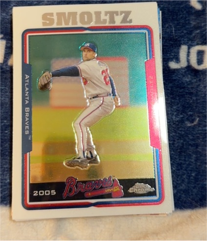 2005 Topps Chrome #18 John Smoltz — front