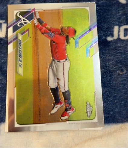 2021 Topps Chrome #50 Ronald Acuna Jr. — front