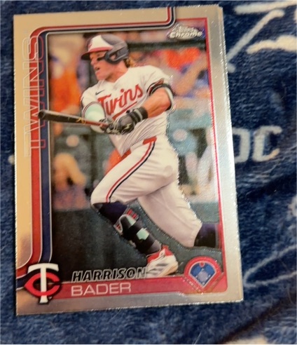 2025 Topps Chrome #62 Harrison Bader — front