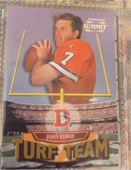 1996 Pinnacle Summit #14 John Elway Turf Team — front