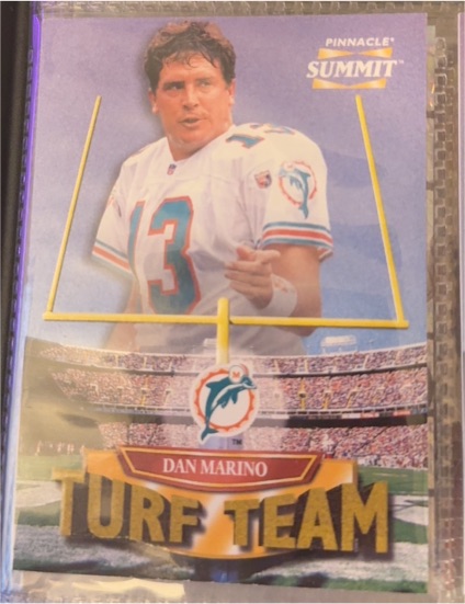 1996 Pinnacle Summit #7 Dan Marino Turf Team — front