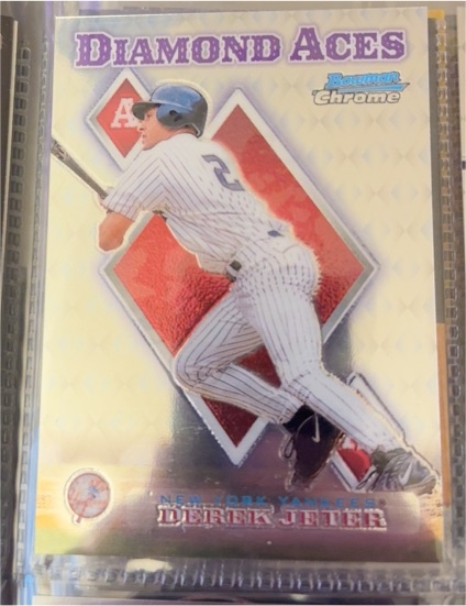 1999 Bowman Chrome Diamond Aces #DA13 Derek Jeter — front