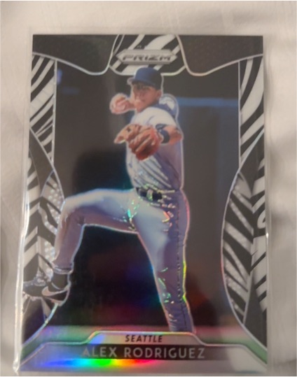 2019 Panini Prizm Zebra Alex Rodriguez — front