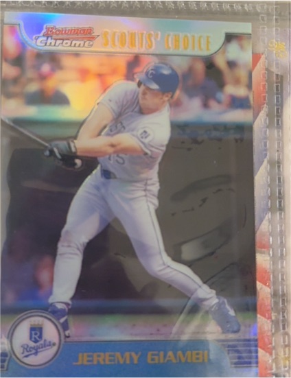 1998 Bowman Chrome Scouts' Choice #SC-JG Jeremy Giambi — front