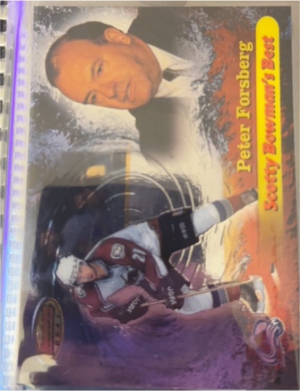 1998-99 Bowman's Best Scotty Bowman's Best #SB? Peter Forsberg — front