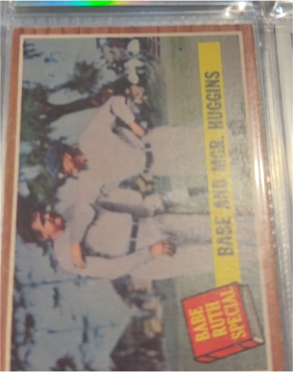 1962 Topps #137 Babe And Mgr. Huggins — front