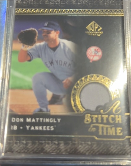 2007 SP Legendary Cuts Stitch in Time #ST-DM Don Mattingly — front
