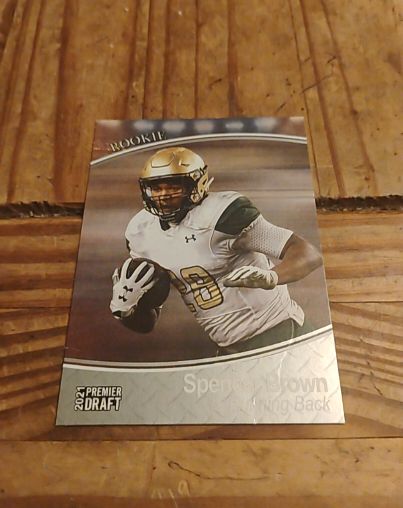 2021 Sage Hit Premier Draft High Series #129 Spencer Brown Rookie — front