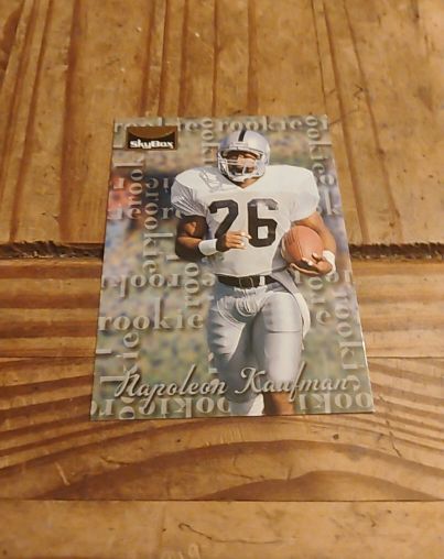 1995 SkyBox Premium #172 Napoleon Kaufman Rookie Oakland Raiders Football Card — front