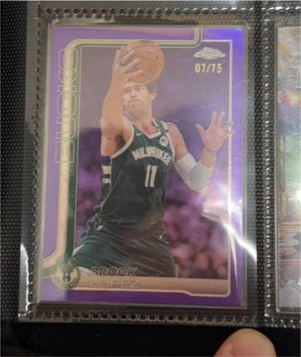 2025-26 Topps Chrome #159 Brook Lopez — front