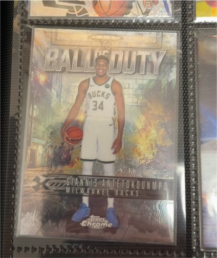 2025-26 Topps Chrome Basketball Ball of Duty #BD-4 Giannis Antetokounmpo — front