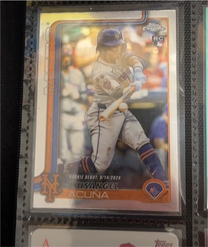 2025 Topps Update Series #US336 Luisangel Acuna Rookie Debut — front