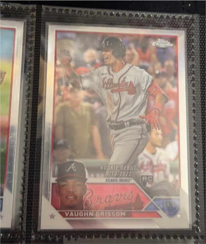 2023 Topps Chrome Update #USC127 Vaughn Grissom Rookie Debut — front