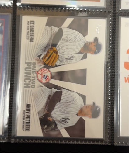 2023 Topps One-Two Punch #12P-4 CC Sabathia / Andy Pettitte — front